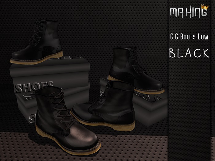 [MR]Boot Low black  C.C