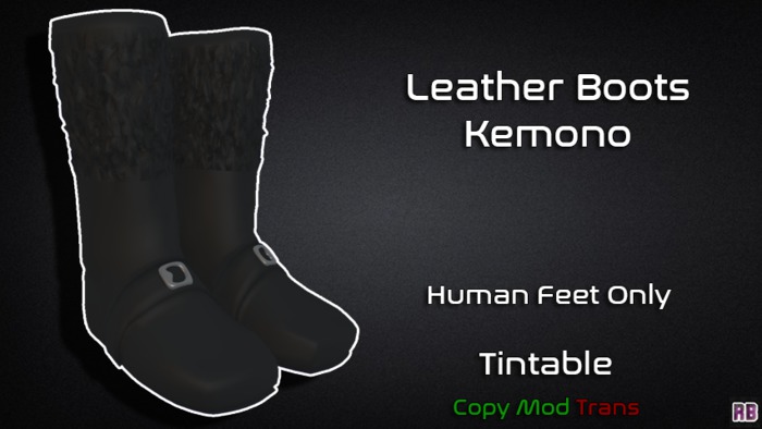 [RB] Kemono Leather Boots (Box)