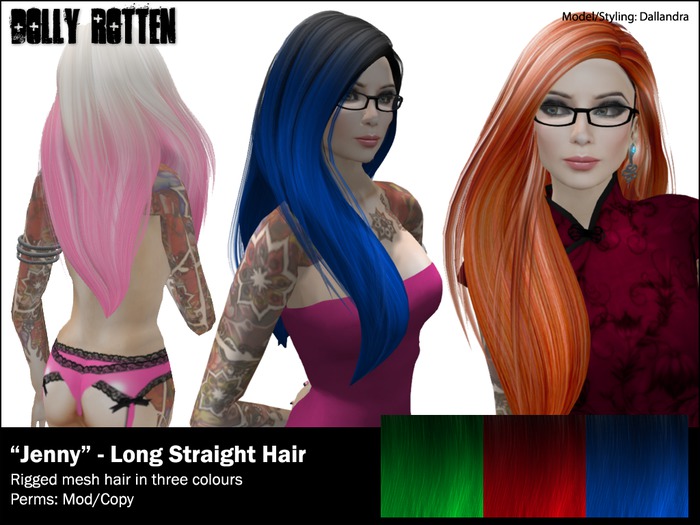 :: DR Hair :: Jenny - Black/RGB