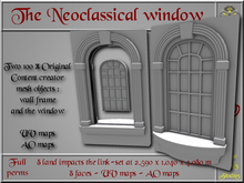 Neoclassical window - 8 LI - 2 FULL PERMS Meshes