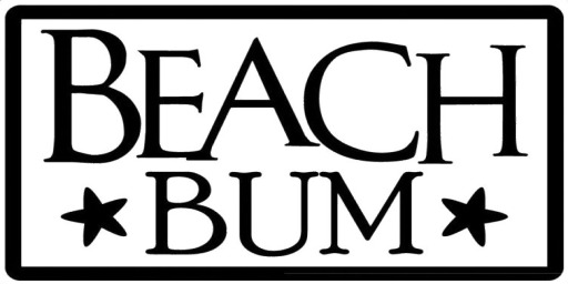 {Q-Essentials} Beach Bum Wall Decal