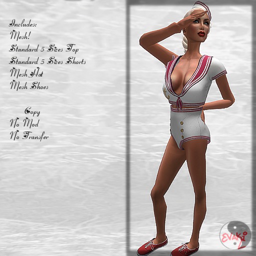 ::Evaki:: Mesh Sailor Outfit Red