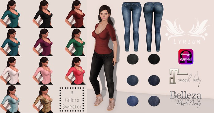 {Lyrium} Jeans & Sweater Combo