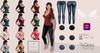 vanity sweater mesh jeans combo