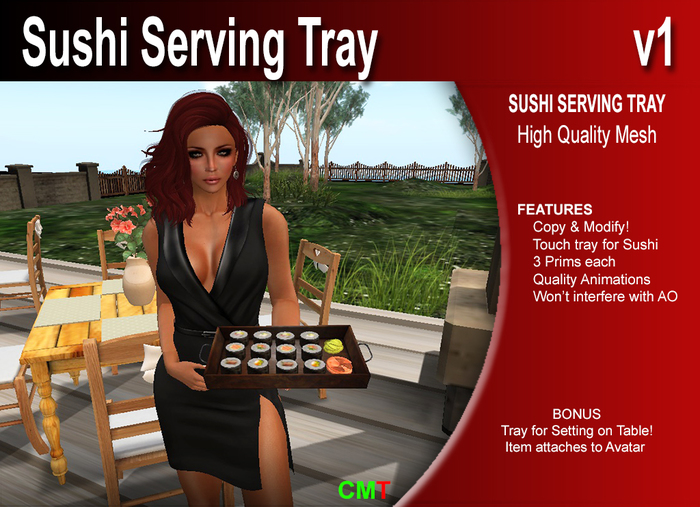 SM - Serving Tray - Sushi  (box)