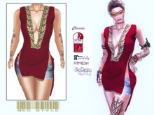 .:Bee:. Red Slit Tunic