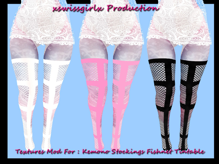 Textures Mod For : Kemono Stockings Fishnet Tintable