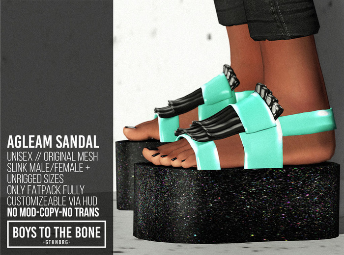 BOYS TO THE BONE - agleam sandals - colour #4