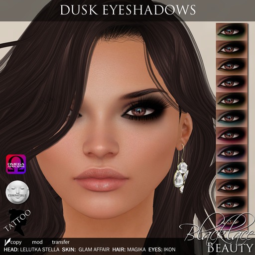 Blacklace Beauty Dusk Eyeshadows Tattoo/All Appliers