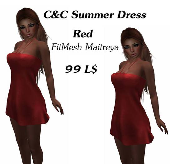 C&C Summer Dress Red