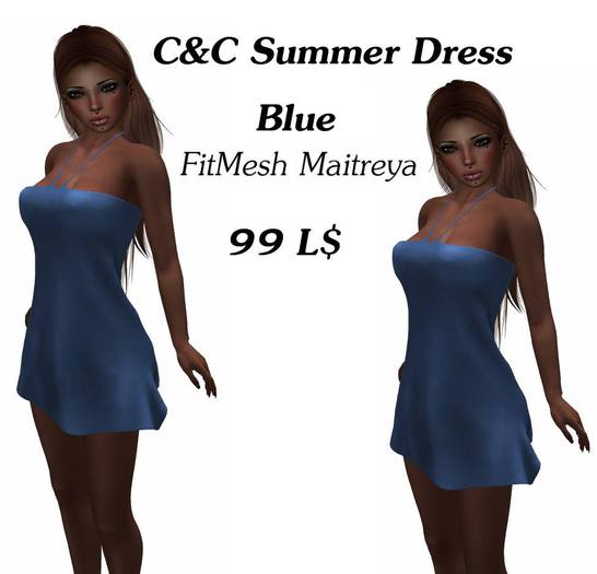 C&C Summer Dress Blue