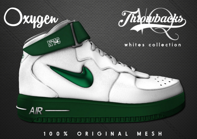 OXYGEN NYC WHITE/GREEN (Add Me to Unpack)