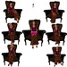 Pelamin brown pose female