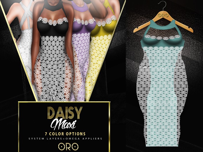 ORO - Daisy Maxi - Aqua Mint