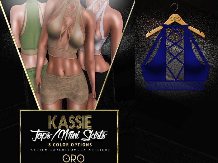 .ORO. Kassie Top - Blue -Shopping Hud (WEAR)