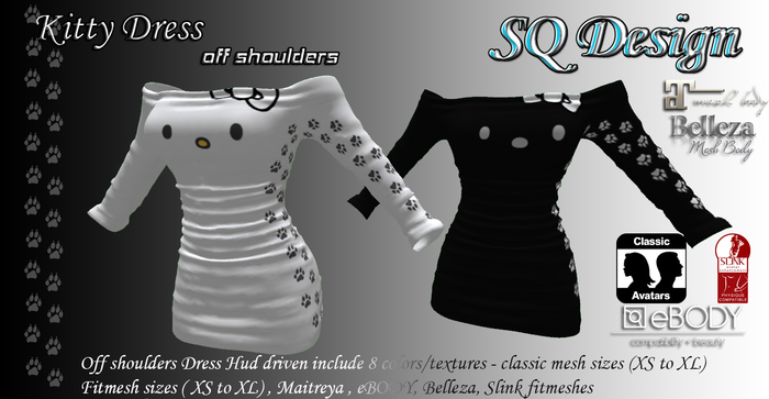 Kitty Dress Off shoulders  - SQ Design