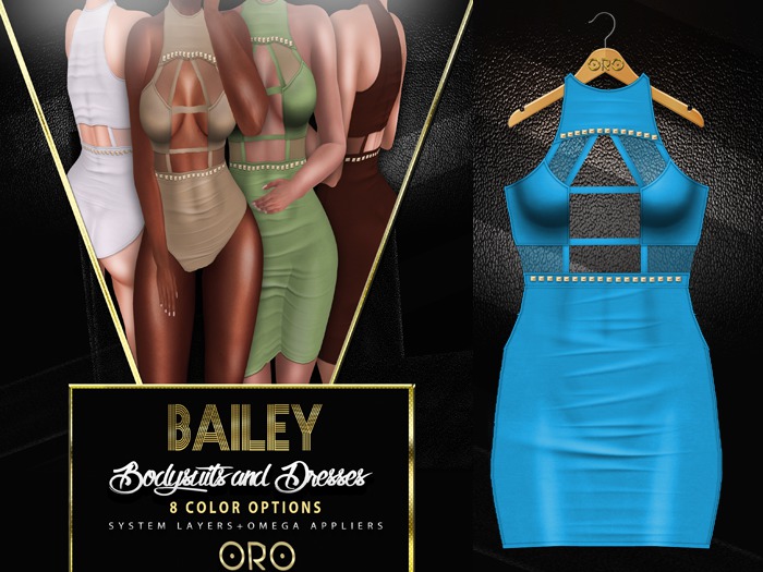 ORO - Bailey Dress - Sky Blue