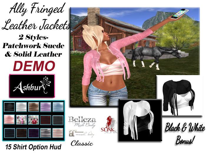 [ASHBURY]  Ally Fringe Leather Jackets-DEMOS