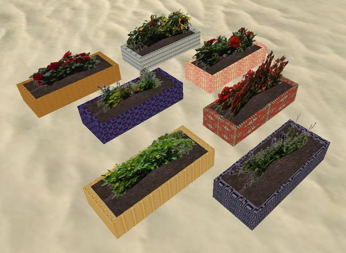 Balcony flowers 7 pieces