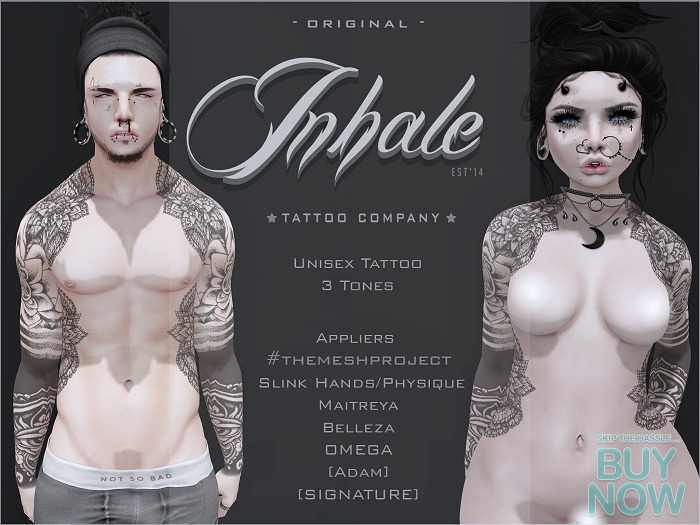 .Inhale. Chasing Ghosts Tattoo (Wear2Unpack)