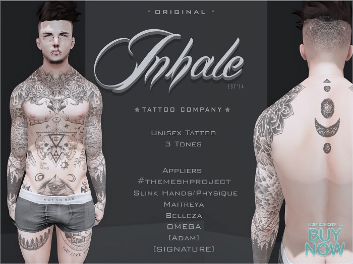 .Inhale. Coma Tattoo -Full Body- (Wear2unpack)
