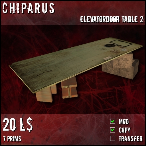 Chiparus Elevatordoor Table 2