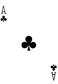 Clubs card textures