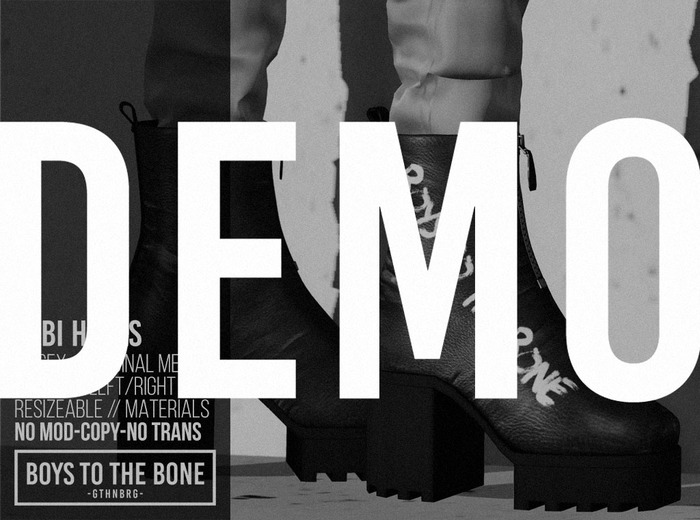 BOYS TO THE BONE - tabi heels unisex - demo