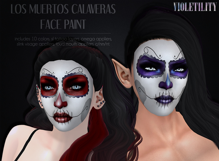 Violetility - Los Muertos Calaveras Face Paint