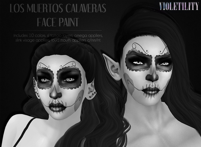 Violetility - Los Muertos Calaveras Face Paint [DEMO]