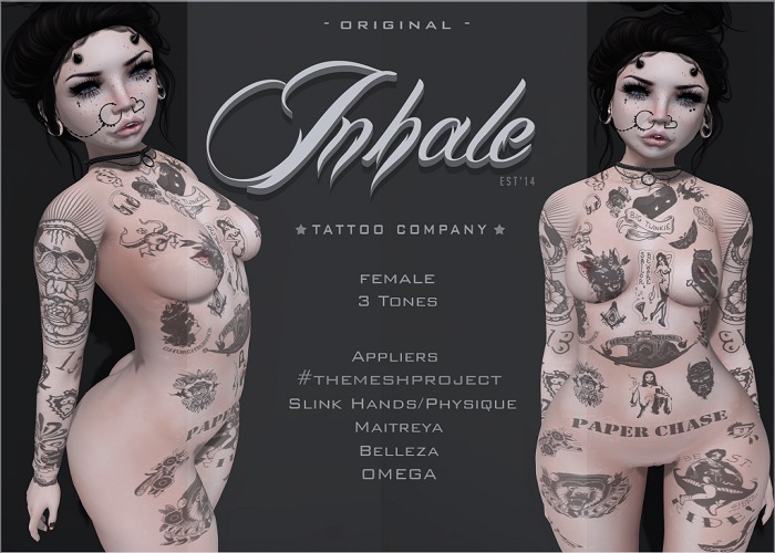 .Inhale. Angst Tattoo  (Wear2Unpack)