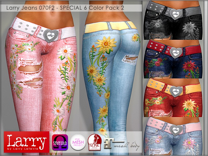 LARRY JEANS - Jeans 070F2 - 6 Color Pack2