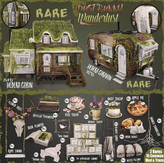 dust bunny . wanderlust . twig frame . boxed