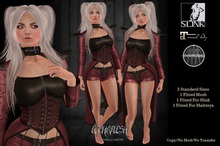 [Etchaflesh] Crimson Idris Trenchette *SLINK* *MAITREYA*