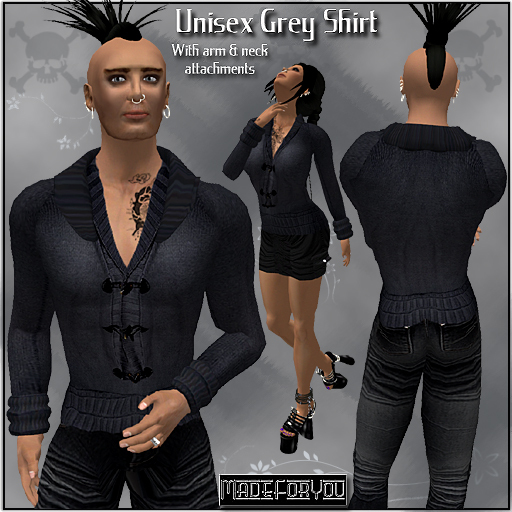 DarkGreyShirt-Kofta/MadeForYou