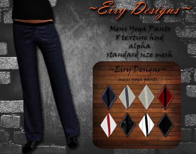 ~ED~ Mens Yoga Pants