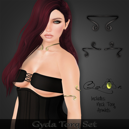 *QweenB* Gyda Torq Set - Black