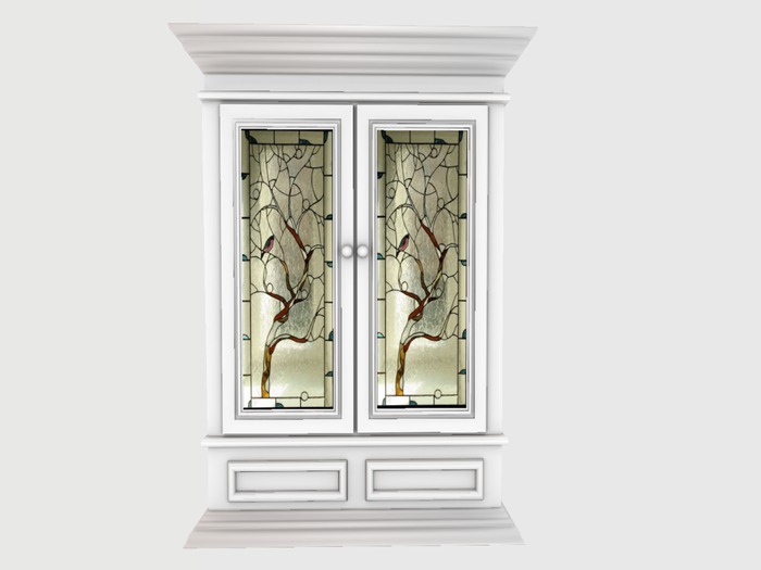 Chest With Glass Birds