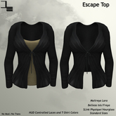 DE Designs - Escape Top - Black
