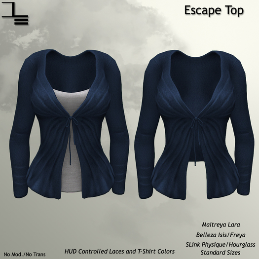 DE Designs - Escape Top - Blue