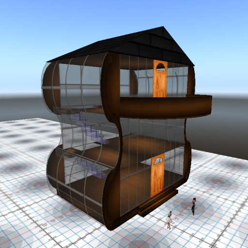Unusual Wavey Glass House