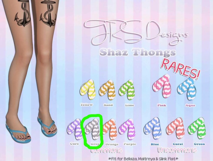 Shaz Thongs Common Grey