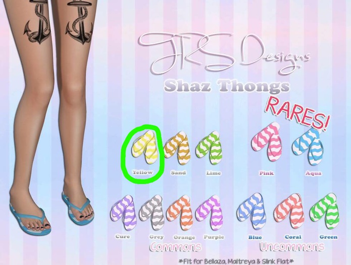 Shaz Thongs Common Yellow