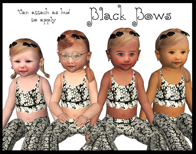 Pat A Kake Black Bows (Crop)