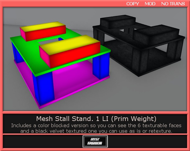 Mesh Stall Stand 2- Boxed