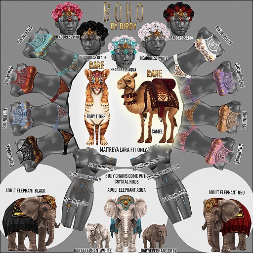 Birdy - Boho - Headdress - Pink [box]