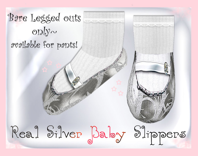 Pat A Kake Silver Slippers