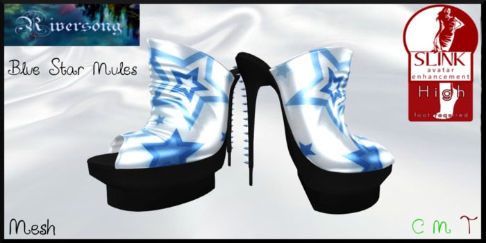 cHRISTMAS SALE *Riversong* Blue Star Mule 