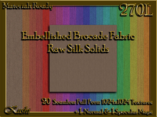 Embellished Brocade RAW SILK Textures