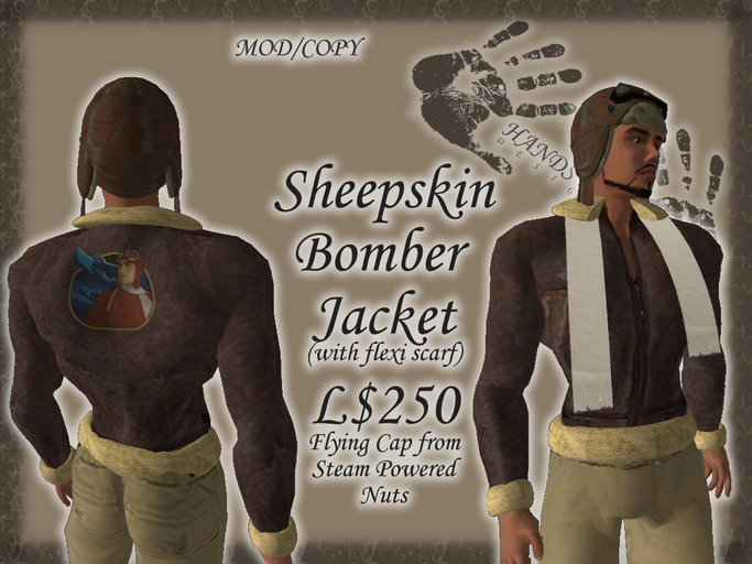 Sheepskin Bomber Jacket